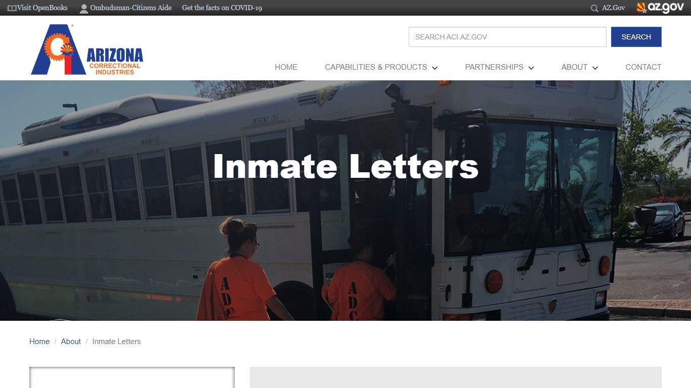 Inmate Letters | Arizona Correctional Industries